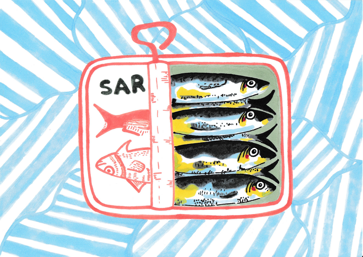 Canned sardines