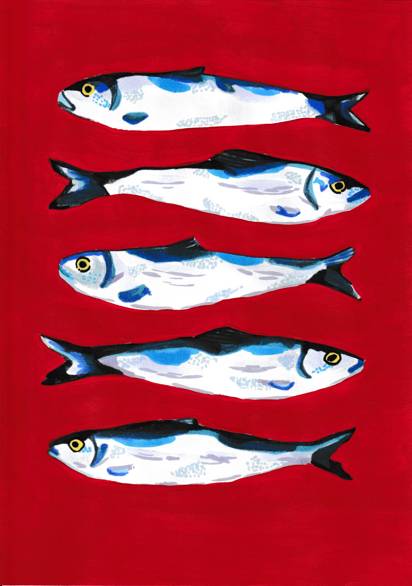 Sardines in red