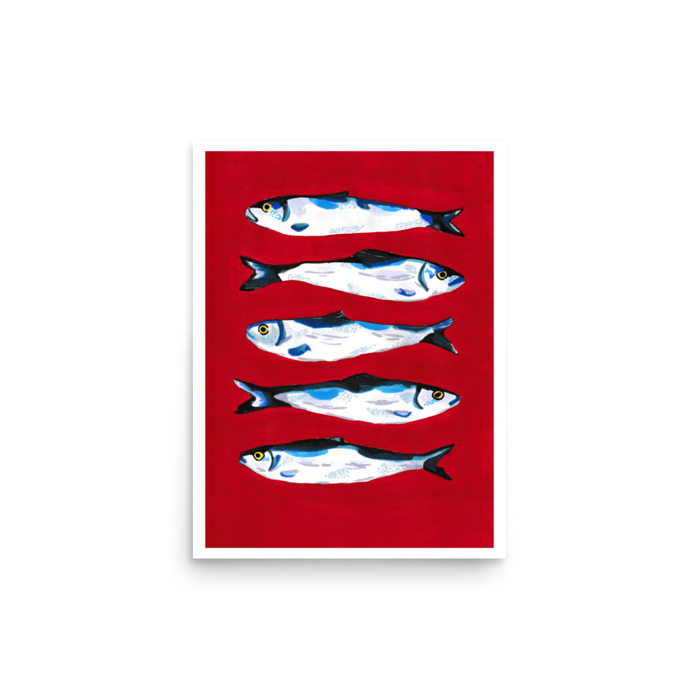 Sardines in red