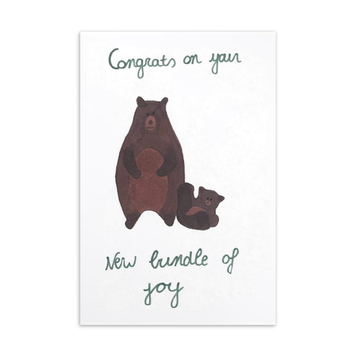 POSTCARD 'Congrats on your new bundle of joy'