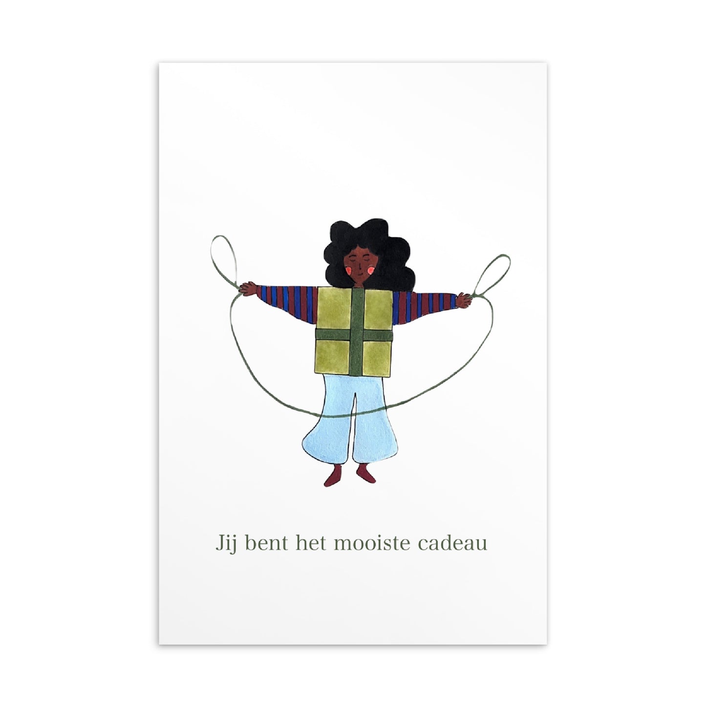 POSTCARD 'Jij bent het mooiste cadeau'