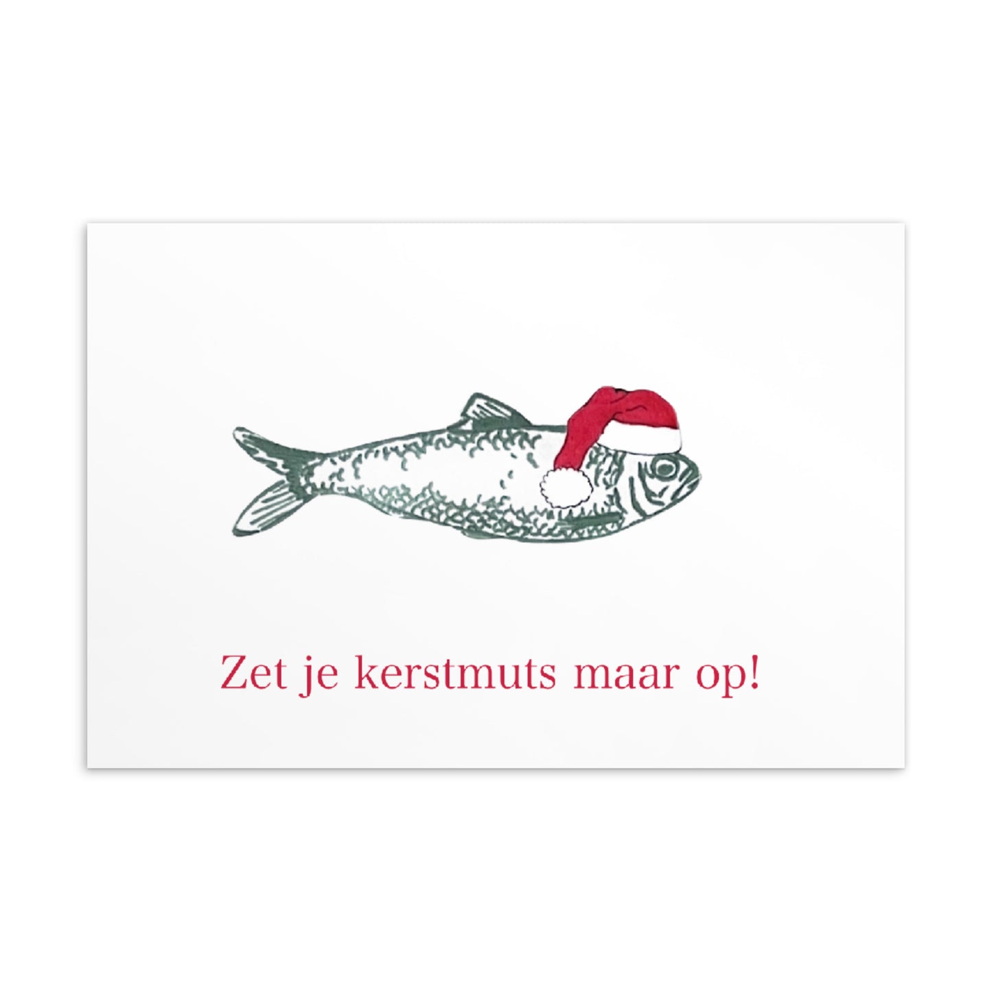 POSTCARD 'Zet je kerstmuts maar op!'